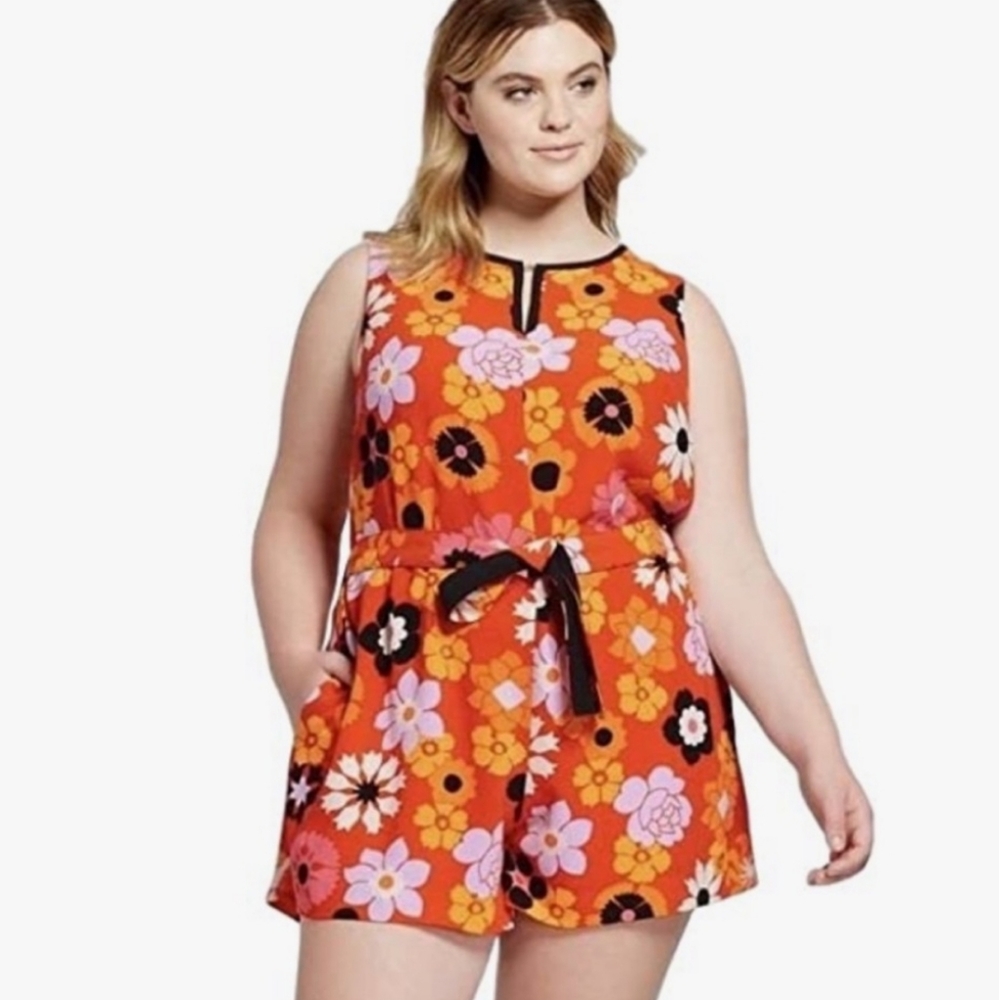 Victoria Beckham Target Retro Floral Romper